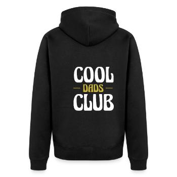 Cadeau de chemise Cool Dads Club - Veste à capuche bio Premium Unisexe - noir - Dos - Nico (187cm)