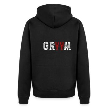 Groom Crawfish Shirt Gift Wedding - Unisex Premium Organic Zip Hoodie - black - Back - Nico (187cm)