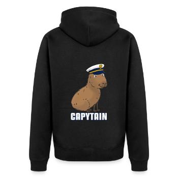 Capitaine Capybara Capytain - Veste à capuche bio Premium Unisexe - noir - Dos - Nico (187cm)