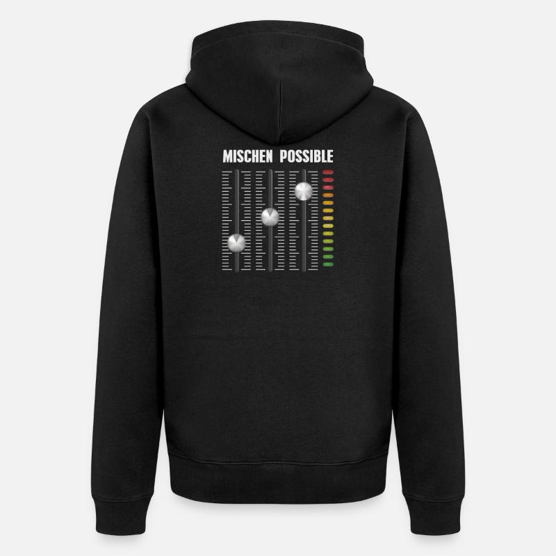 Mischen Possible - Unisex Premium Bio Zip Hoodie - Schwarz