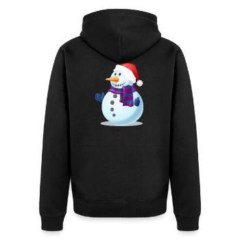 bonhomme de neige - Veste à capuche bio Premium Unisexe - noir - Dos - Nico (187cm)
