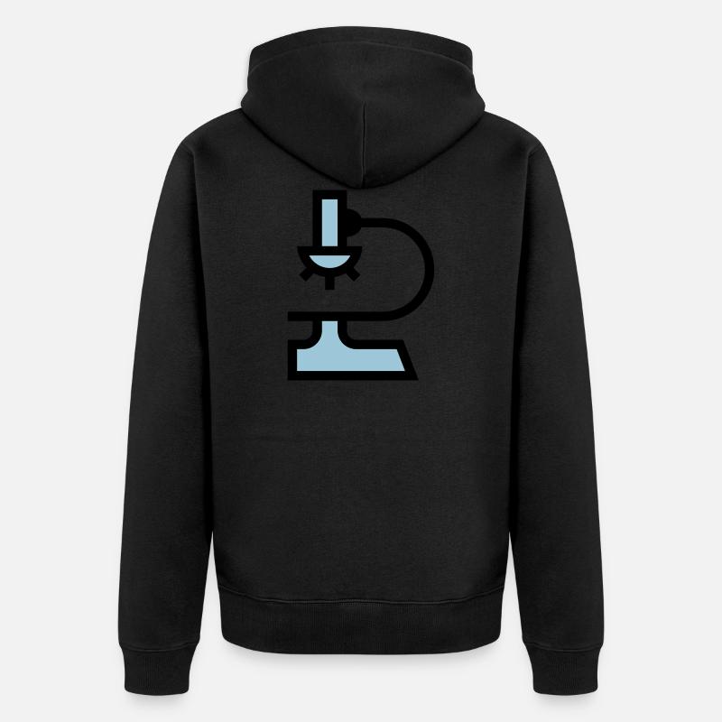 Microscope de laboratoire - Veste à capuche bio Premium Unisexe - noir