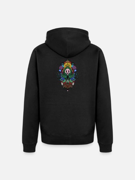 creation of balance - Unisex Premium Bio Zip Hoodie - Schwarz