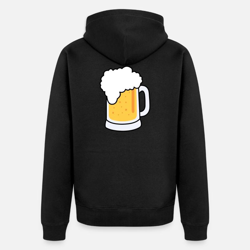 Bière - Veste à capuche bio Premium Unisexe - noir