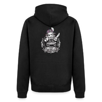 Jolie Pirate N / B - Veste à capuche bio Premium Unisexe - noir - Dos - Nico (187cm)