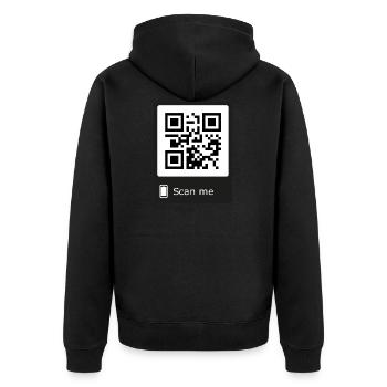 veux-tu m'épouser - Veste à capuche bio Premium Unisexe - noir - Dos - Nico (187cm)