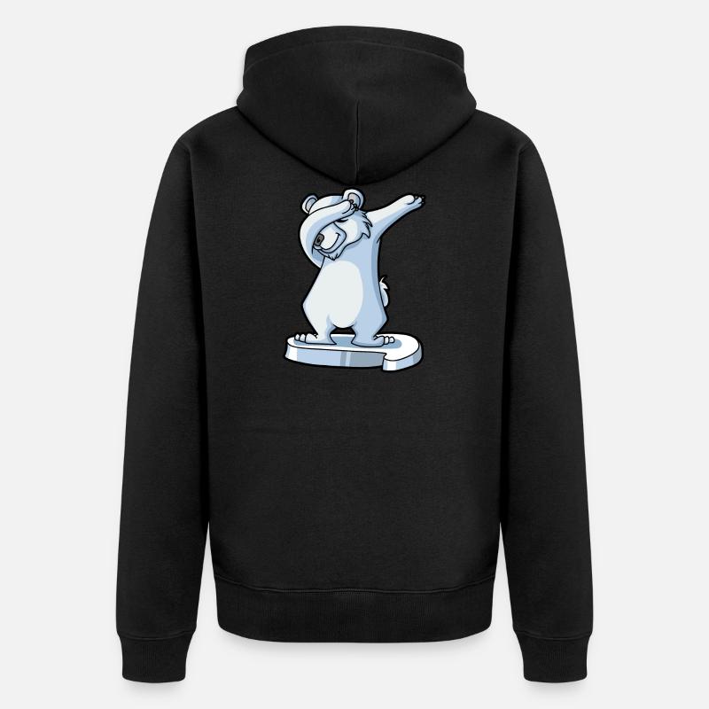 Ours polaire Dabbender - Veste à capuche bio Premium Unisexe - noir