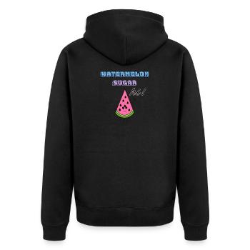Sucre de pastèque - Veste à capuche bio Premium Unisexe - noir - Dos - Nico (187cm)
