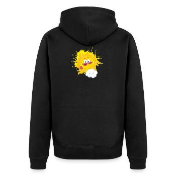 Soleil - Veste à capuche bio Premium Unisexe - noir - Dos - Nico (187cm)