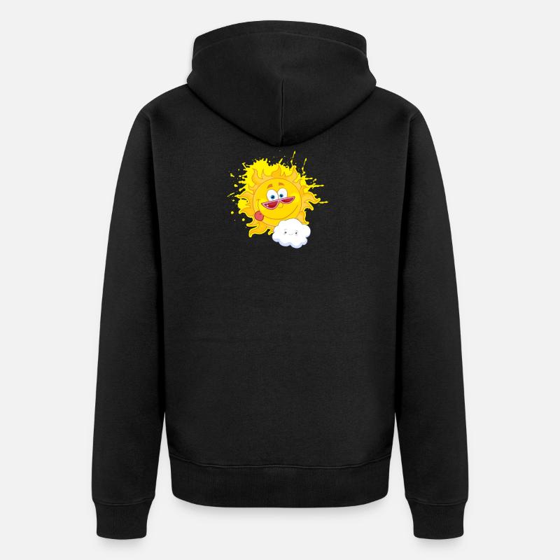 Soleil - Veste à capuche bio Premium Unisexe - noir