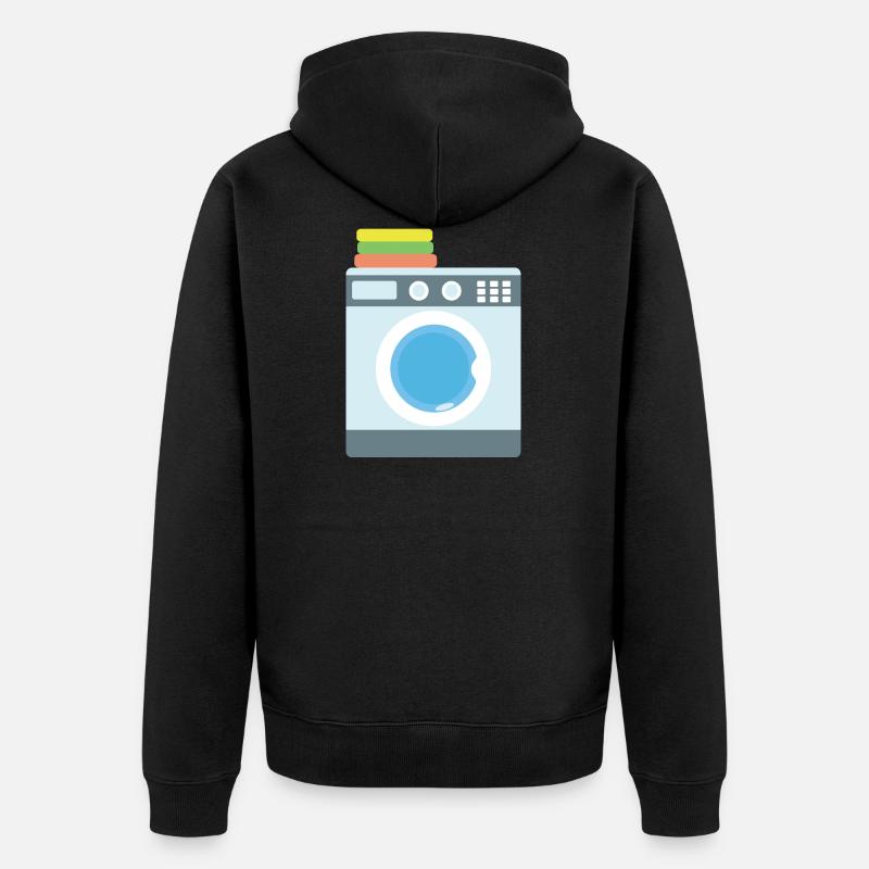 Machine à laver - Veste à capuche bio Premium Unisexe - noir