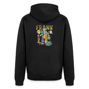 Lets be Frank Halloween Gift - Unisex Premium Organic Zip Hoodie - black - Back - Nico (187cm)