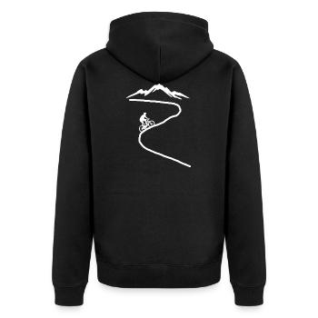 Cavaliers de montagne - Veste à capuche bio Premium Unisexe - noir - Dos - Nico (187cm)