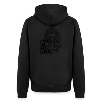 Avocat adn | Juristes en droit Cadeaux en droit des étudiants - Veste à capuche bio Premium Unisexe - noir - Dos - Nico (187cm)