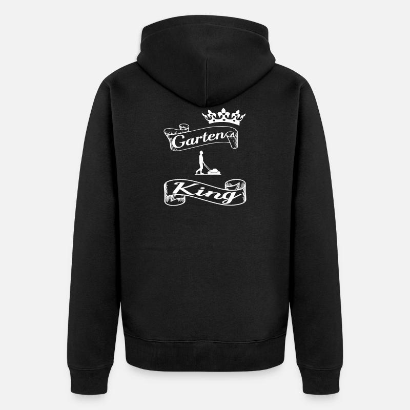 Garten - Unisex Premium Bio Zip Hoodie - Schwarz