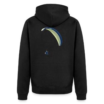 paraglider 12 - Veste à capuche bio Premium Unisexe - noir - Dos - Nico (187cm)