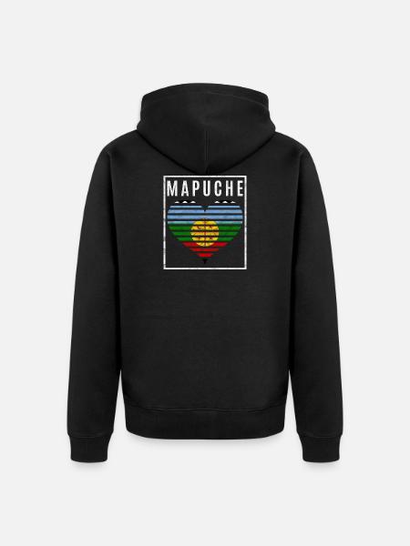 Mapuche - Unisex Premium Organic Zip Hoodie - black