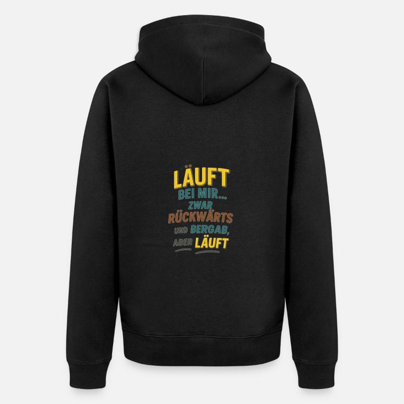 Bizarre, honnête et merveilleusement autodérision. - Veste à capuche bio Premium Unisexe - noir