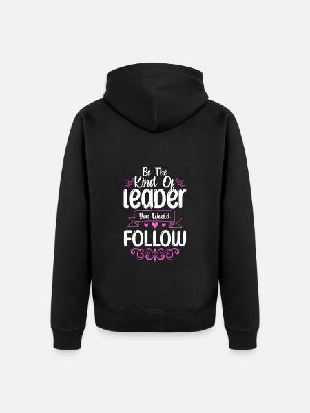 Boss Office Company Employee - Unisex Premium Organic Zip Hoodie - black