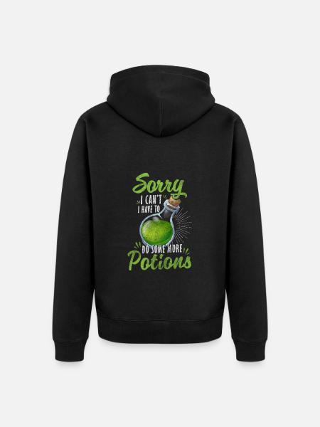 Chemistry Nature Magic Science - Unisex Premium Organic Zip Hoodie - black