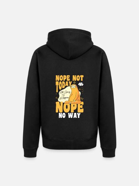 Sleepers slumber tired - Unisex Premium Organic Zip Hoodie - black