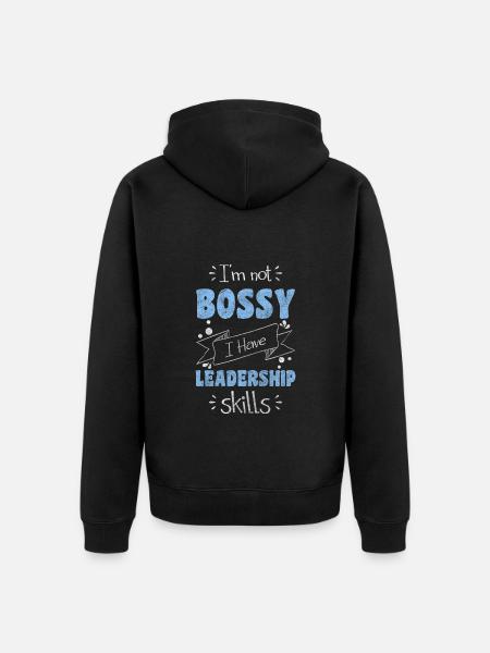 Chief Supervisor Team - Unisex Premium Organic Zip Hoodie - black