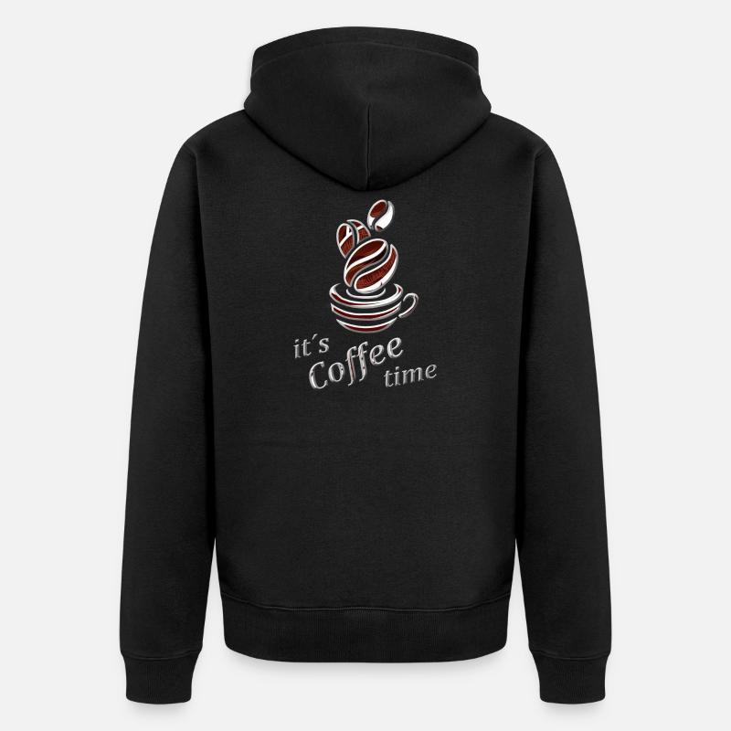 Buveur de café - Veste à capuche bio Premium Unisexe - noir