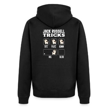 Drôle de Jack Russell Propriétaire Cadeau - Veste à capuche bio Premium Unisexe - noir - Dos - Nico (187cm)
