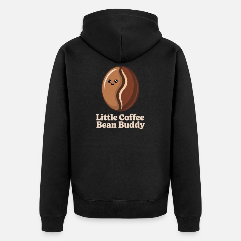 Grain de café - Veste à capuche bio Premium Unisexe - noir