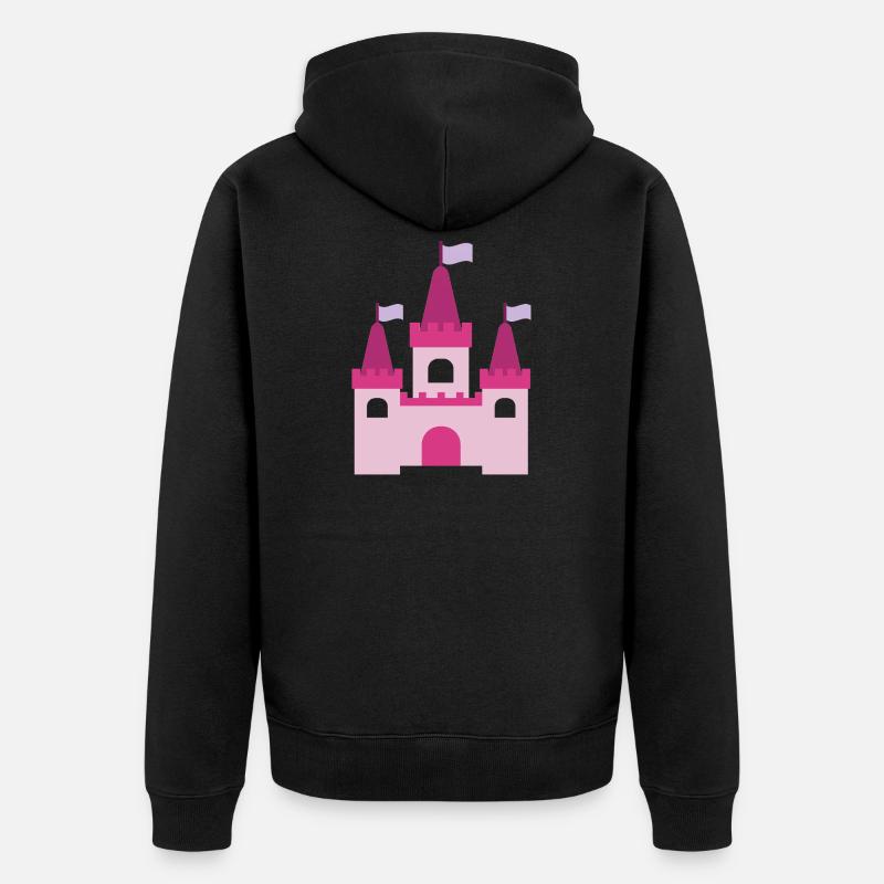 Château de la Princesse - Veste à capuche bio Premium Unisexe - noir