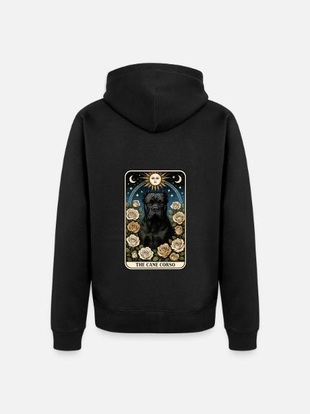 Cane Corso - Unisex Premium Bio Zip Hoodie - Schwarz