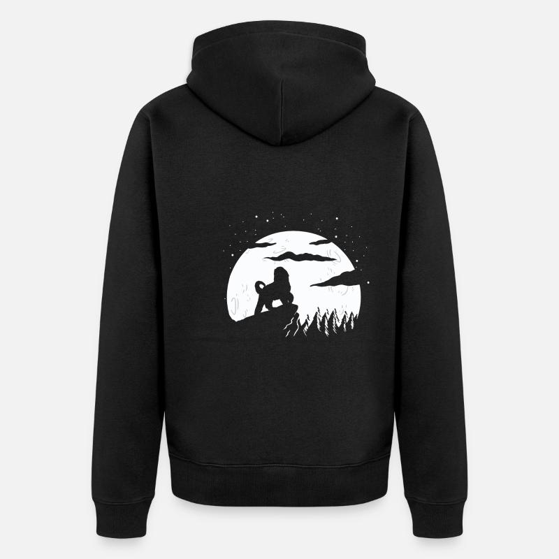 Bernedoodle Chien - Veste à capuche bio Premium Unisexe - noir