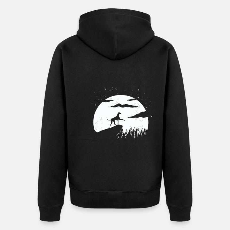 Azawakh - Veste à capuche bio Premium Unisexe - noir