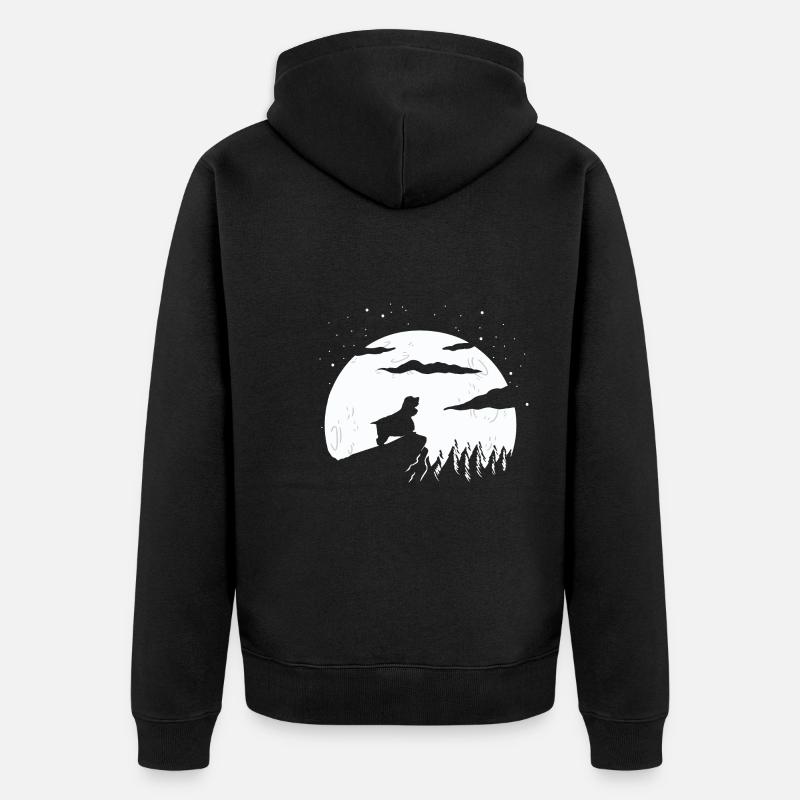 Cocker Spaniel - Veste à capuche bio Premium Unisexe - noir