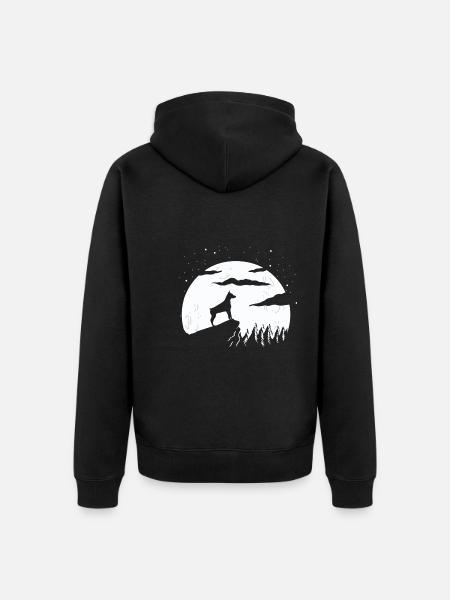 Dobermann - Unisex Premium Bio Zip Hoodie - Schwarz