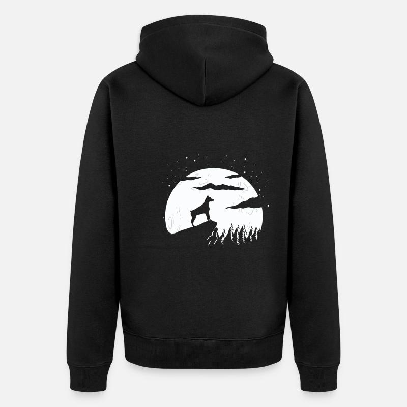 Doberman - Veste à capuche bio Premium Unisexe - noir