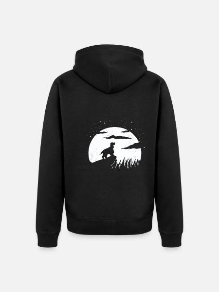 Deutsch Cocker Spaniel - Veste à capuche bio Premium Unisexe - noir