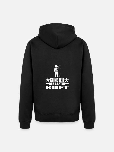 Garten - Unisex Premium Bio Zip Hoodie - Schwarz