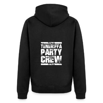 Équipe de vacances de Tenerife Party - Veste à capuche bio Premium Unisexe - noir - Dos - Nico (187cm)