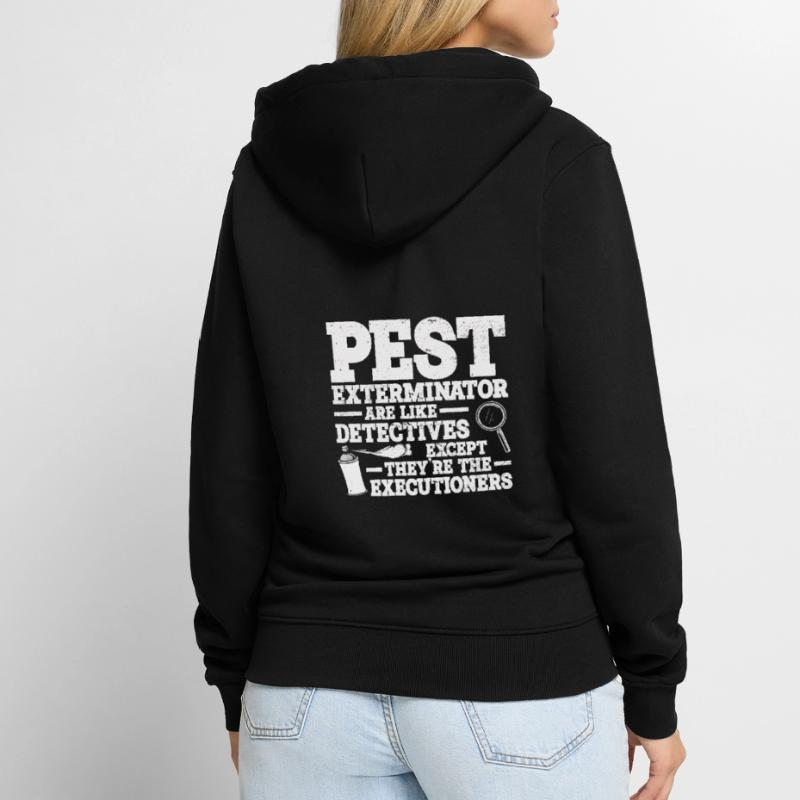Schädlingsbekämpfung Unisex Premium Bio Zip Hoodie