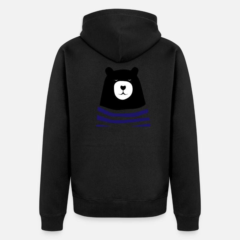 Ours en pull - Veste à capuche bio Premium Unisexe - undefined