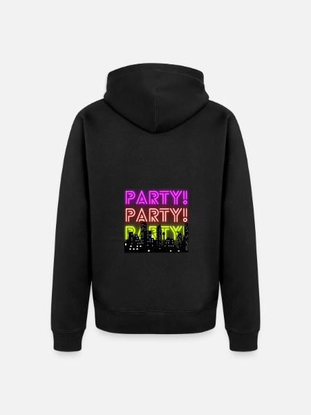 Parti - Veste à capuche bio Premium Unisexe - noir