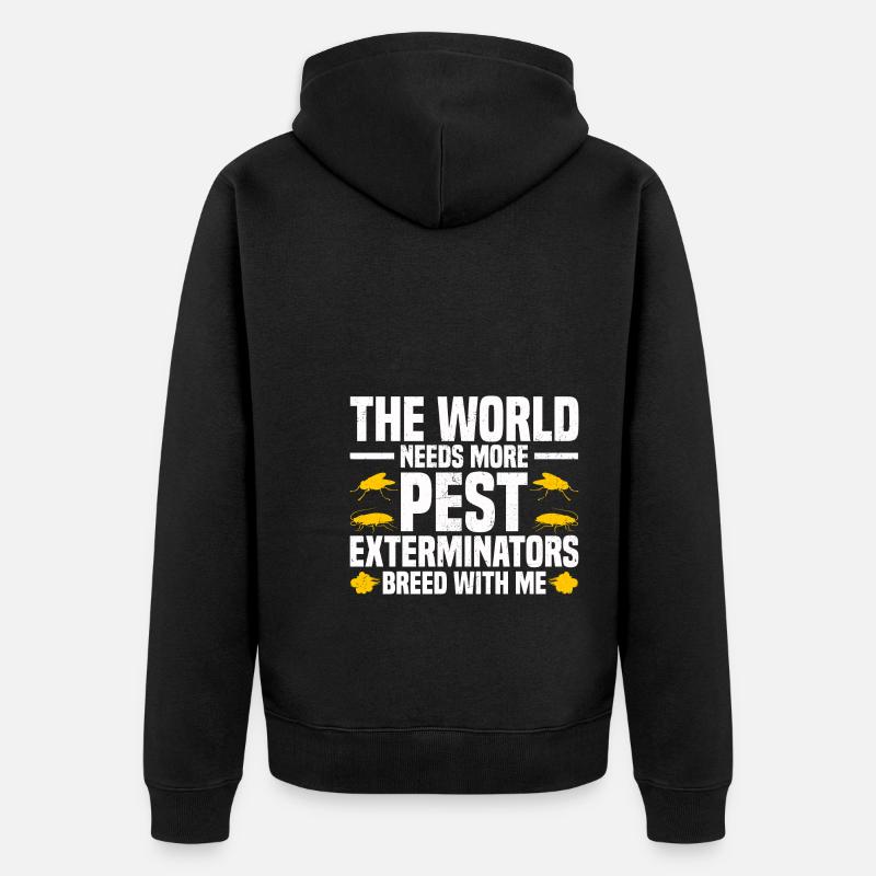 Pest Control - Unisex Premium Bio Zip Hoodie - Schwarz