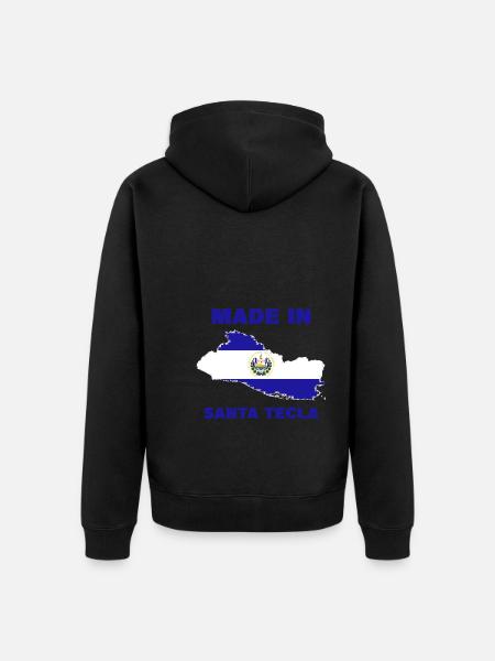 Santa Tecla - Unisex Premium Bio Zip Hoodie - Schwarz