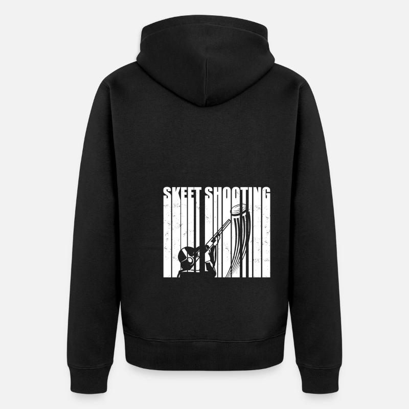 Skeet - Unisex Premium Bio Zip Hoodie - Schwarz