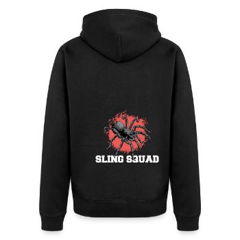 Tarantula Spinne | Haustiere Tarantulas Geschenke - Unisex Premium Bio Zip Hoodie - Schwarz - Hinten - Nico (187cm)