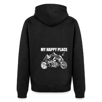 Idées cadeaux Trike | Trikes Trike Rider Moto - Veste à capuche bio Premium Unisexe - noir - Dos - Nico (187cm)