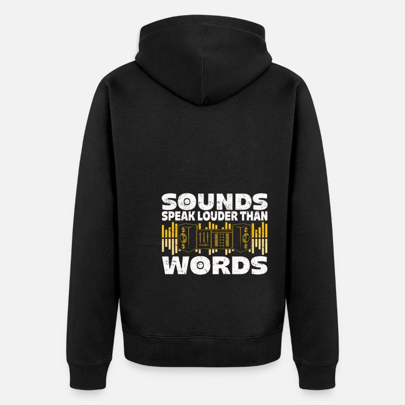 Tontechniker - Unisex Premium Bio Zip Hoodie - Schwarz