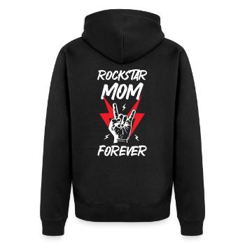 Rockstars Maman pour toujours - Veste à capuche bio Premium Unisexe - noir - Dos - Nico (187cm)