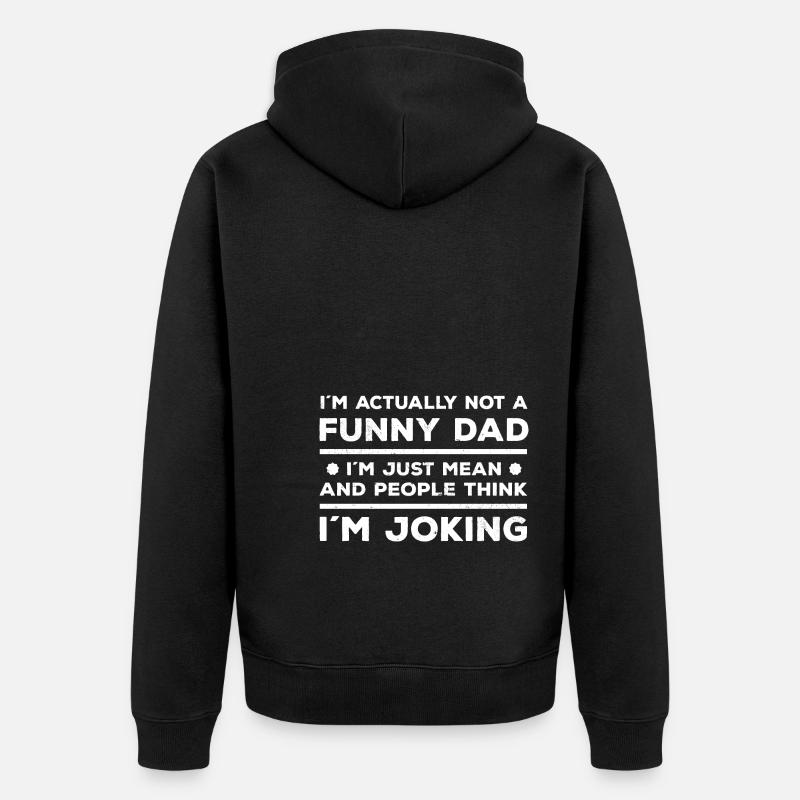 Idée cadeau pour papa - Veste à capuche bio Premium Unisexe - noir